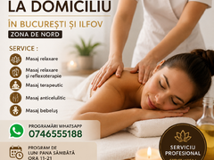 Masaj la domiciliu/ hotel in Bucuresti si Ilfov